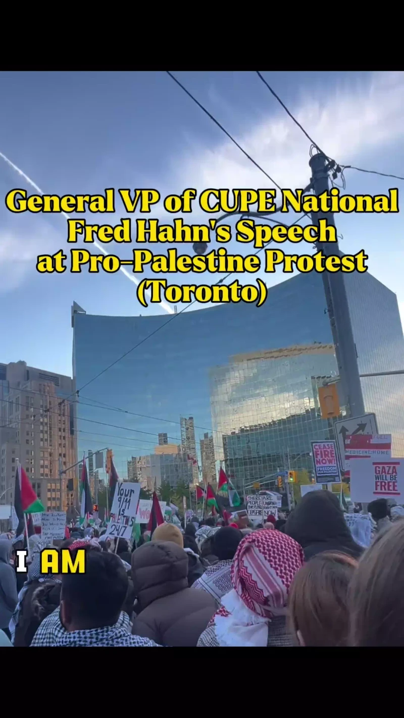 Fred Hahn Speaks at Anti-Israel Rally Toronto_#40